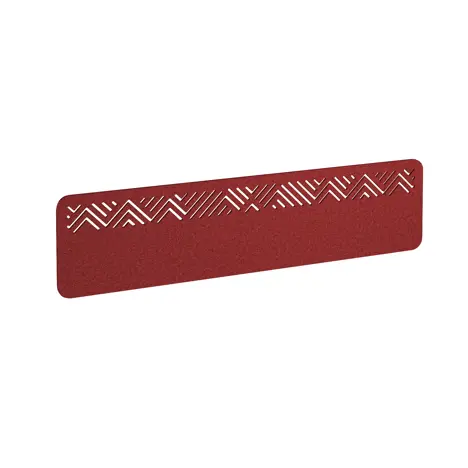 Chevron Acoustic Desktop Screen - 1600mm - Pure Red